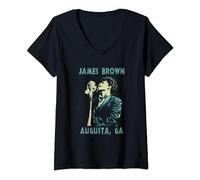 Photo de James Brown Augusta, Géorgie T-Shirt avec Col en V
