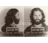 Photo de Jim Morrison - 28 x 43 cm - Superbe portrait de Floride de 1970 - Busted Miami Dade County - The Doors - Photo rare - Affiche imprimée