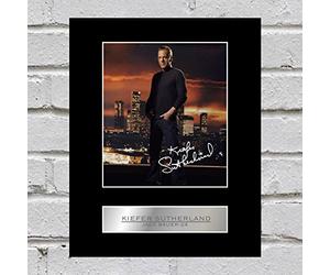 Photo de Kiefer Sutherland dédicacée par l'acteur, interprète de Jack Bauer dans 24h Chrono