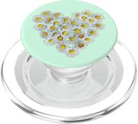 Photo de Marguerites en Forme de cœur PopSockets PopGrip pour MagSafe