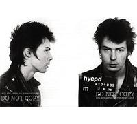 Photo de Sid Vicious Mugshot 28 x 43 cm - Magnificent 1978 - Portrait de la tasse - The Sex Pistols - Icône Punk Rock - Photo rare - Affiche d'art imprimée