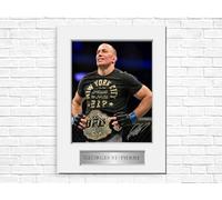 Photo dédicacée de Georges St-Pierre GSP MMA Fighter Champion A4