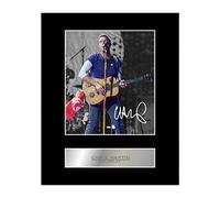 Photo dédicacée encadrée de Chris Martin Coldplay Musique Cadeau