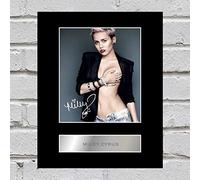 Photo dédicacée encadrée de Miley Cyrus.