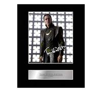 Photo dédicacée encadrée de Tom Hiddleston Thor