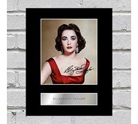 Photo dédicacée encadrée d'Elizabeth Taylor
