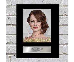 Photo dédicacée encadrée Emma Stone Oscars #2
