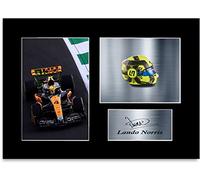 Photo dédicacée Lando Norris McLaren F1 Driver 2023, Photographie encadrée, A4, Noir, Uni, 30L x 21l cm, Contemporain, Sport, Autographe pré-imprimé, Indoor, Salle de séjour