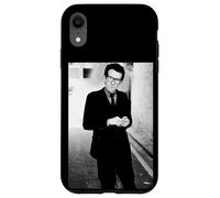 Photo d'Elvis Costello regardant l'ère des détectives 1977 Coque pour iPhone XR