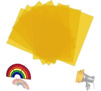 Photo Filter Set of 7 29.7 x 21 cm Yellow Photographic Jelly Colors Transparent Layered Filters A4 for LED Light Studio Flash Photo Correction Color DIY