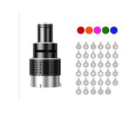Photo Flash Snoot Objectif Conique Modélisation Vidéo Forme Photo Studio Kit D'Éclairage avec Objectif de Projecteur Optique 35 Gobos