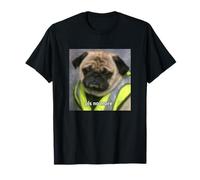 Photo floue de Chien Carlin Humoristique « Please No More » T-Shirt