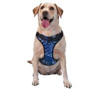 Photo imprimée de la chaîne d'ADN,Harnais pour Animaux de Compagnie, Harnais réfléchissant réglable pour Chien,L