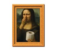 Photo Magnets - Vintage Wooden Style Funny Fridge Magnets Set, Mini Craft Decorative Design, Strong Magnetic Back + Lightweight Wooden Structure, Wood Finish Classic Look - F