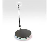 Photo Maton 360° Rotatif Photobooth ⌀80cm Jusqu'à 4 Personnes Noir G