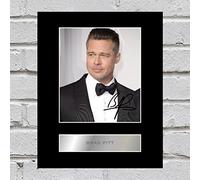 Photo montée et signée de Brad Pitt