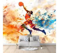 Photo murale 350 x 256 cm Basket-ball - Papier peint non tissé pour enfants et adultes - Image panoramique Déco Maison Chambre - Décorative Tenture Murale Décoration Salon