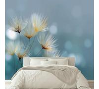 Photo Murale Pissenlits abstraits Style photographique Papier Peint Panoramique Tapisserie Intissé Murales Poster Décoration Murale pour Salon Bureau Adulte Enfant, 250 x 175 cm