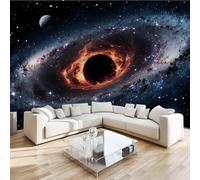 Photo Murale Univers Galaxie 3D Papier Peint Panoramique Espace Planètes Tapisserie Intissé Salon Poster Décoration Murale pour Chambre Bureau Adulte Enfant 400x280 cm