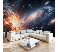 Photo Murale Univers Galaxie 3D Papier Peint Panoramique Espace Planètes Tapisserie Intissé Salon Poster Décoration Murale pour Chambre Bureau Adulte Enfant 300x230 cm