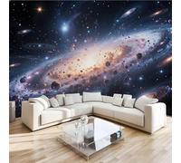 Photo Murale Univers Galaxie 3D Papier Peint Panoramique Espace Planètes Tapisserie Intissé Salon Poster Décoration Murale pour Chambre Bureau Adulte Enfant 430x300 cm