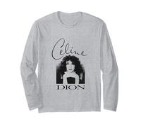 Photo officielle Céline Dion en noir et blanc Manche Longue