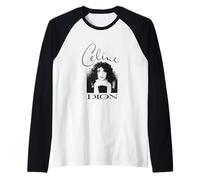 Photo officielle Céline Dion en noir et blanc Manche Raglan