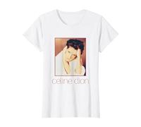Photo Officielle Celine Dion Square T-Shirt, Femme, Blanc, XL