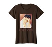 Photo Officielle Celine Dion Square T-Shirt, Femme, Marron, XS