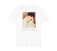 Photo Officielle Celine Dion Square T-Shirt, Homme Grandes Tailles, Blanc, 2X Tall