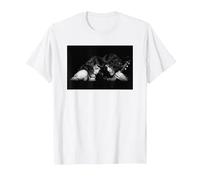 Photo Officielle de Freddie Mercury Brian May Live Queen T-Shirt, Homme, Blanc, S