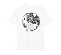 Photo Officielle MGK Lost Americana Fence T-Shirt, Homme Grandes Tailles, Blanc, 3X Tall