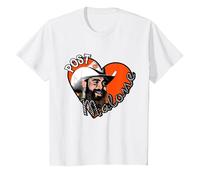 Photo Officielle Post Malone Heart T-Shirt, Enfant, Blanc, 2 Ans