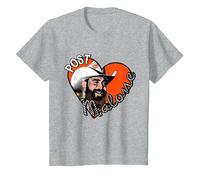 Photo Officielle Post Malone Heart T-Shirt, Enfant, Gris Chiné, 2 Ans