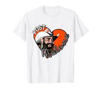 Photo Officielle Post Malone Heart T-Shirt, Homme, Blanc, 5XL