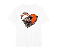 Photo Officielle Post Malone Heart T-Shirt, Homme Grandes Tailles, Blanc, 2X Tall