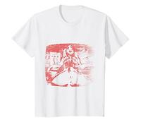 Photo Officielle Slipknot Rouge T-Shirt, Enfant, Blanc, 3 Ans
