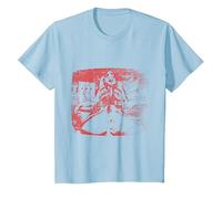 Photo Officielle Slipknot Rouge T-Shirt, Enfant, Bleu Céleste, 10 Ans