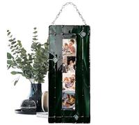 Photo Ornament Frame - Functional Art Piece, Acrylic Stained Handmade Pendants, Picture Frames with Chain | for New Year Car Growth Bag Home Holiday Party VacationThanksgiving