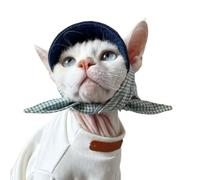 Photo Outfit Bonnet de chat avec attaches écharpe, Green L | Chapeau léger à bord en polyester pour les promenades, le repos sur le balcon, les voyages