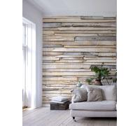 Photo Papier Peint Blanc Lavé Bois Décoration Murale Grand Naturel Planches en