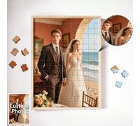 Photo personnalisée avec cadre ou seulement des puzzles, puzzle photo de couple, cadeau de puzzle souvenir de nouveau-né, art mural de souvenir familial, pièce de décoration d'intérieur souvenir, impr