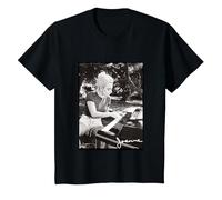 Photo Piano Lady Gaga Joanne T-Shirt, Enfant, Noir, 3 Ans