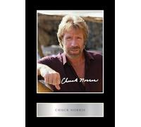 Photo pré-imprimée signée de Chuck Norris #3 avec autographe 25,4 x 20,3 cm