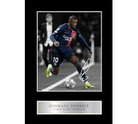 Photo pré-imprimée signée Ousmane Dembélé #1 avec autographe 25,4 x 20,3 cm