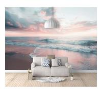 Photo Self-adhesive Wallpaper Beach scenery nature 100x70cm Pattern Mural Picture Murals 3D Living Room The Wall for Bedroom Border