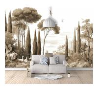 Photo Self-adhesive Wallpaper Mural 3D Sketch forest plant nature landscape 100x70cm Wall Poster Tv Background Decorative Decal Art for Room Living Bedroom Restaurant Office