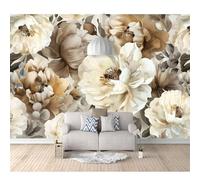 Photo Self-adhesive Wallpaper Stickers 3D Vintage floral grey 100x70cm Wall Picture Decoration Mural Art Giant Posters For Bedrooms Living Room Office Dining