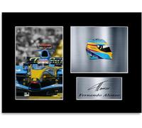 Photo signée Fernando Alonso Champion du Monde Format A4