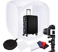 Photo Studio Mini Photo Portable Lightbox Lumineuse 120x120cm Tente de Shooting Pliant avec 4 Fonds et Sac pour Bijoux, Jouets, Montres etc